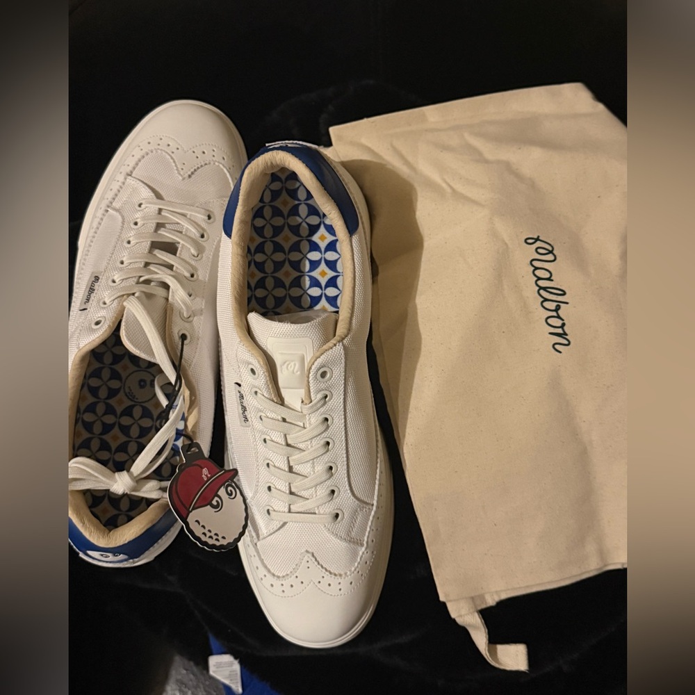 White and Blue Men's Shoes